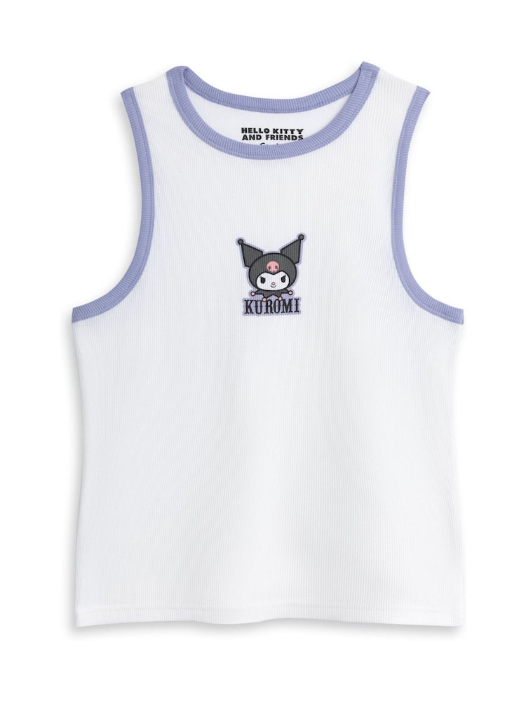 Komplet vijolične pižame brez rokavov in kratkih hlač Vanilla Underground Hello Kitty Womens Kuromi - Slika 2 iz 6 Komplet vijolične pižame brez rokavov in kratkih hlač Vanilla Underground Hello Kitty Womens Kuromi - Slika 2 iz 6