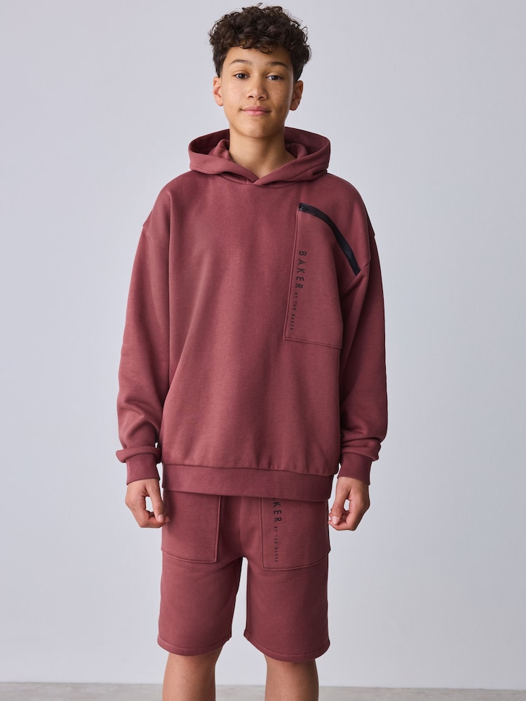 Baker by Ted Baker Oversized Hoodie and Shorts Set - Image 1 of 12