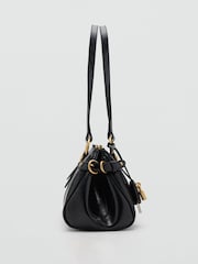 Mango Black Bowling Shoulder Bag With Charm - Image 3 of 3