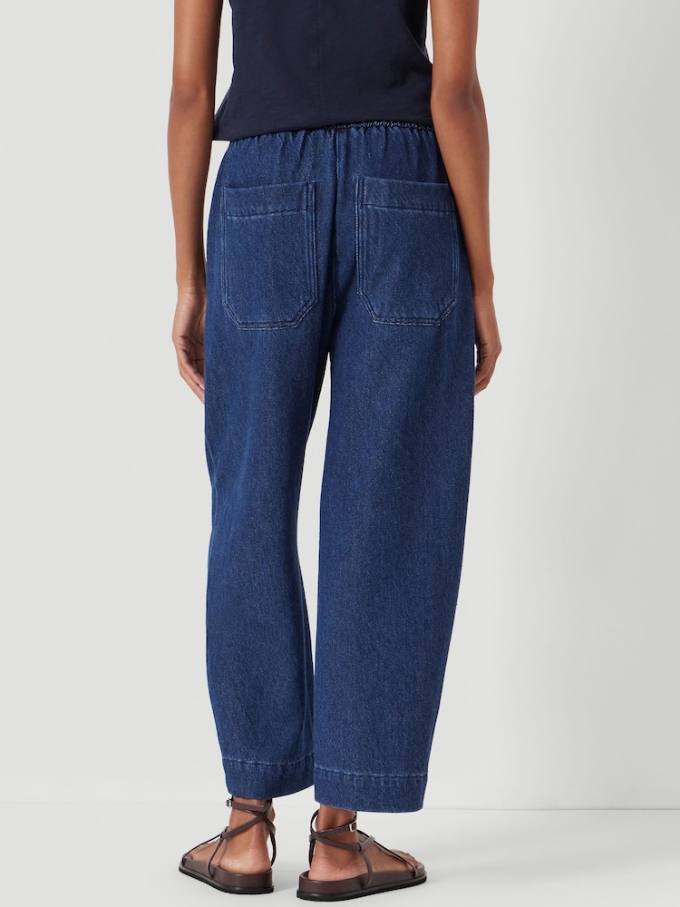 Hush Blue Supersoft Denim Barrel Leg Jeans - Image 2 of 6 Hush Blue Supersoft Denim Barrel Leg Jeans - Image 2 of 6