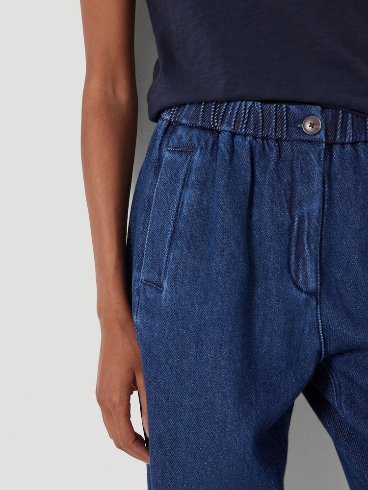 Hush Blue Supersoft Denim Barrel Leg Jeans - Image 6 of 6 Hush Blue Supersoft Denim Barrel Leg Jeans - Image 6 of 6
