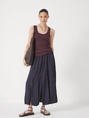 Hush Blue Pippa Pleated Skirt - Image 2 of 6