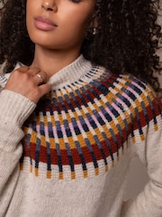 Celtic & Co. Natural Stitch Yoke Jumper - Image 4 of 6