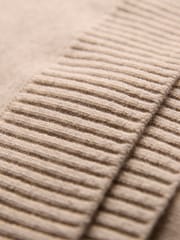 Celtic & Co. Natural Lambswool Shawl Collar Jumper - Slika 7 iz 7