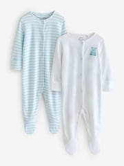 Blue Bear Sleepsuits 2 Pack - Image 1 of 3