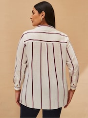 Live Unlimited Cream Stripe Long Sleeve Shirt - Image 3 of 3