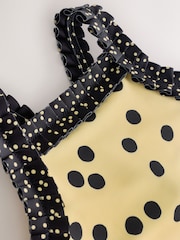 Yellow/Black Polka Dot Ruffle Swimsuit (3-16yrs) - Image 3 of 8