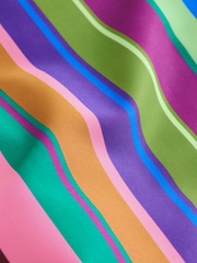 Multi Rainbow Stripe Strappy Ruched Swimsuit (3-16yrs) - Image 5 of 5