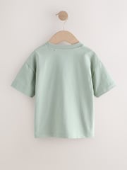 Green Giraffe Short Sleeve Small Graphic T-Shirt (3mths-7yrs) - Image 2 of 4