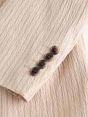 Joules Ecru Stripe Seersucker Suit Jacket - Image 18 of 19