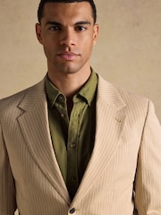 Joules Ecru Stripe Seersucker Suit Jacket - Image 3 of 19