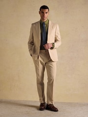 Joules Ecru Stripe Seersucker Suit Jacket - Image 4 of 19