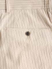 Joules Ecru Stripe Seersucker Suit Trousers - Image 11 of 11