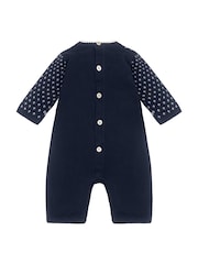 Emile Et Rose Blue Keane Knitted All-In-One with Striking Fairisle Design and Hat - Image 4 of 6
