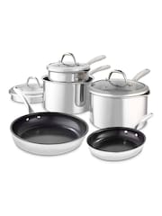 Good Food 5 Piece Stainless Steel Tri-Ply Cookware Set - Image 1 of 10