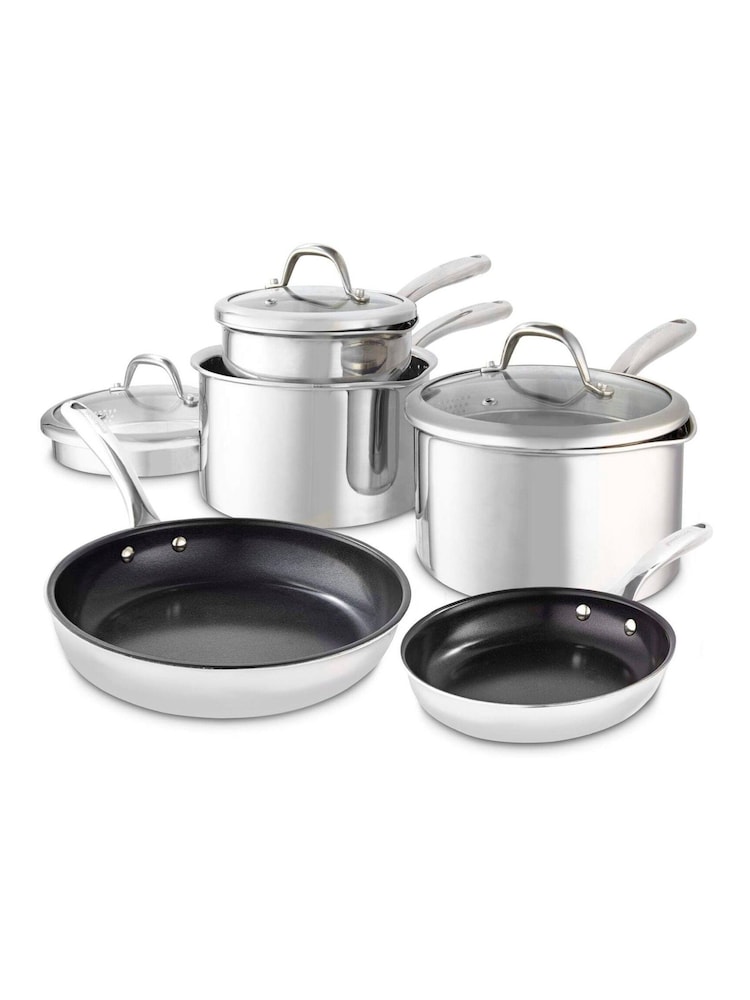 Good Food 5 Piece Stainless Steel Tri-Ply Cookware Set - Image 1 of 10