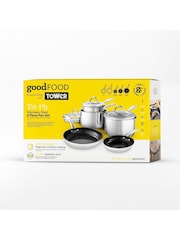 Good Food 5 Piece Stainless Steel Tri-Ply Cookware Set - Image 10 of 10