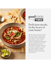 Good Food 5 Piece Stainless Steel Tri-Ply Cookware Set - Image 8 of 10