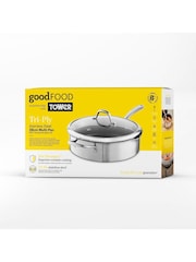 Good Food Stainless Steel Tri-Ply Multi-Pan with Tempered Glass Lid - Image 10 of 10