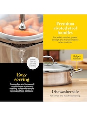 Good Food Stainless Steel Tri-Ply Multi-Pan with Tempered Glass Lid - Image 5 of 10
