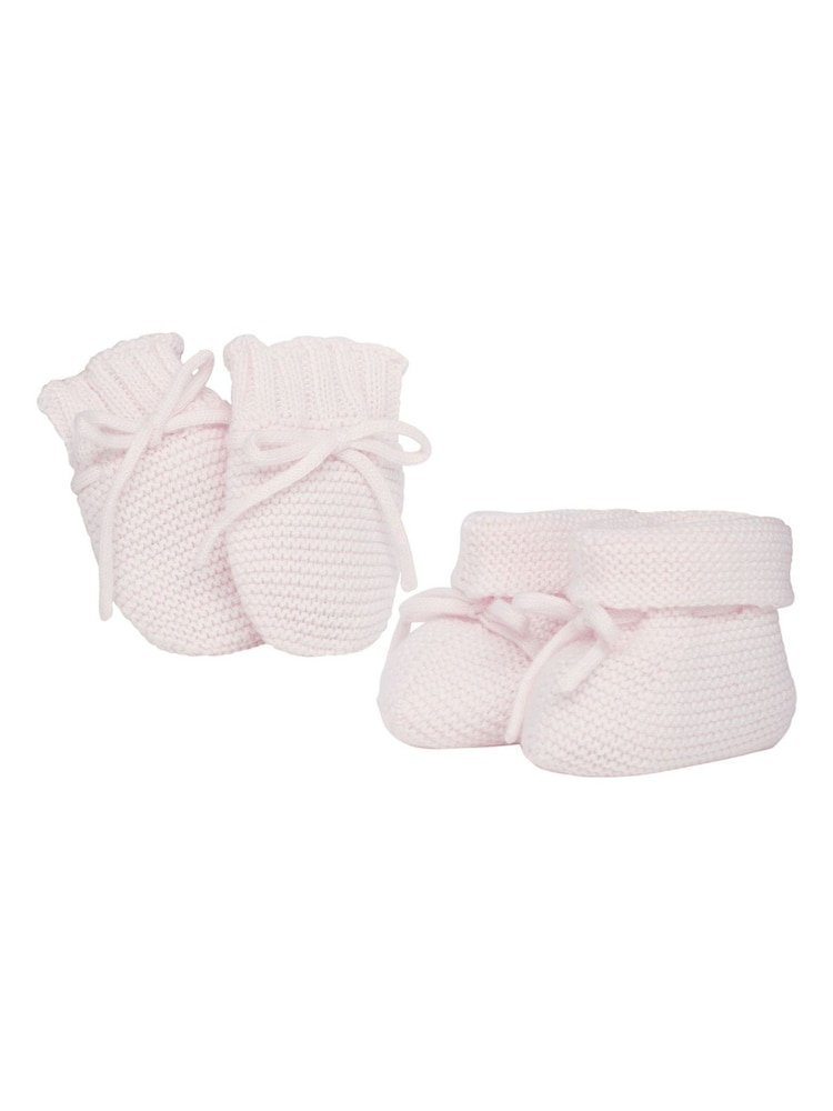 Emile Et Rose Kelsey Knitted Mitt Boottee & Toy Gift Set - Image 2 of 2 Emile Et Rose Kelsey Knitted Mitt Boottee & Toy Gift Set - Image 2 of 2