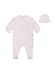 Emile Et Rose Pink	Kallie All-In-One With Collar, Embroidered Bunnies & Hat - Image 2 of 6