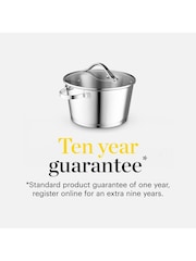 Good Food Stainless Steel Casserole Pan with Tempered Glass Lid - Image 7 of 10