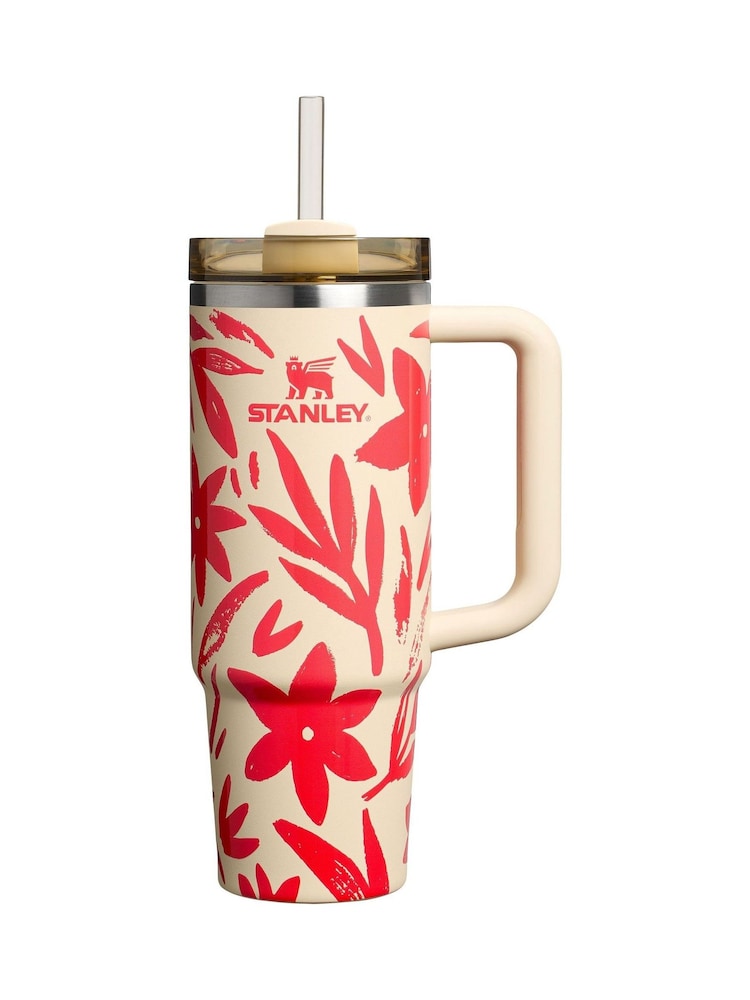 Stanley Resort Floral Quencher H2.0 Flow State Tumbler 0.89L Water Bottle - Image 1 of 4 Stanley Resort Floral Quencher H2.0 Flow State Tumbler 0.89L Water Bottle - Image 1 of 4