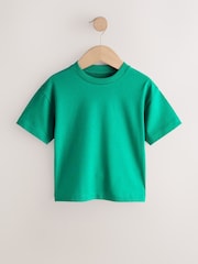 أخضر - تيشرت سادة بكم قصير (3 شهور-7 سنوات) - صورة 1 من 4