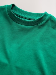 أخضر - تيشرت سادة بكم قصير (3 شهور-7 سنوات) - صورة 3 من 4