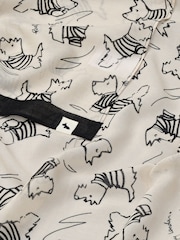 Radley Sketchy Dog Print White Scarf - Image 2 of 2