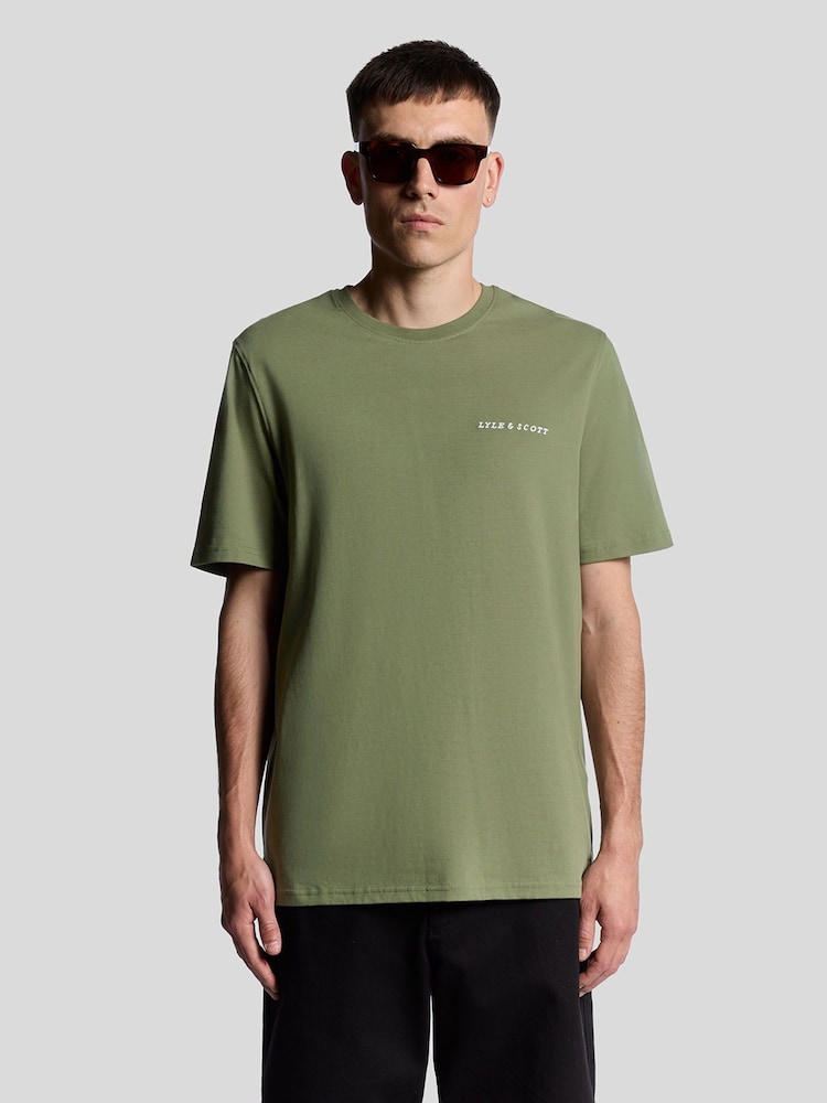 Lyle & Scott Green Script T-Shirt - Image 1 of 6