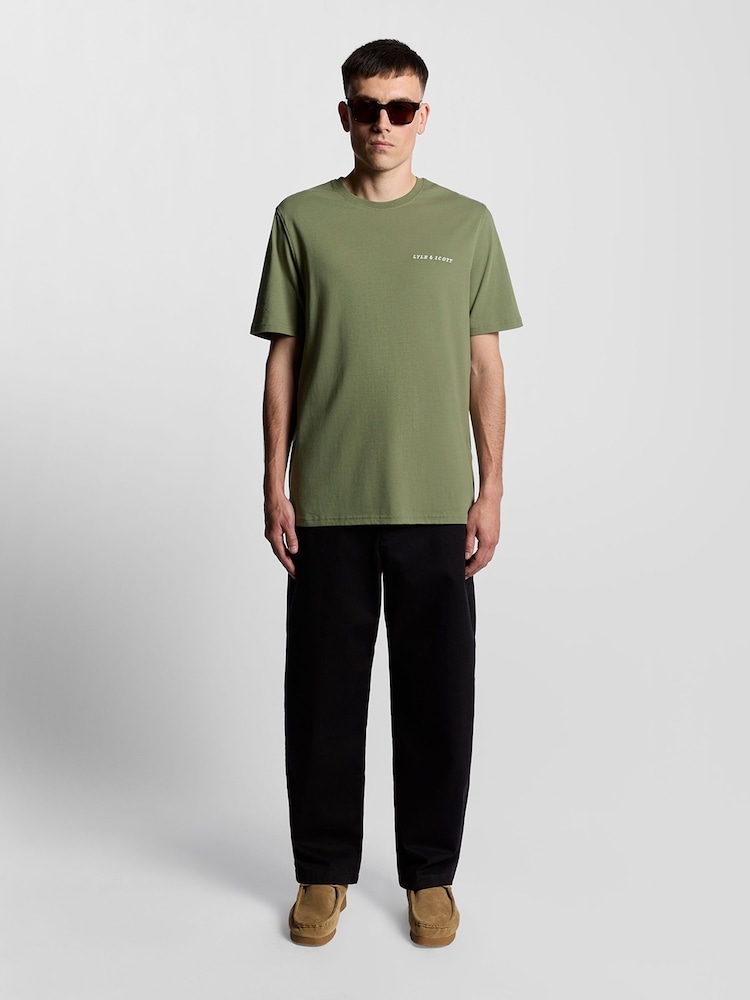 Lyle & Scott Green Script T-Shirt - Image 2 of 6
