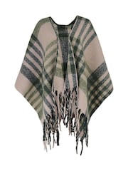 Radley Check Brown Poncho - Imagem 1 de 2