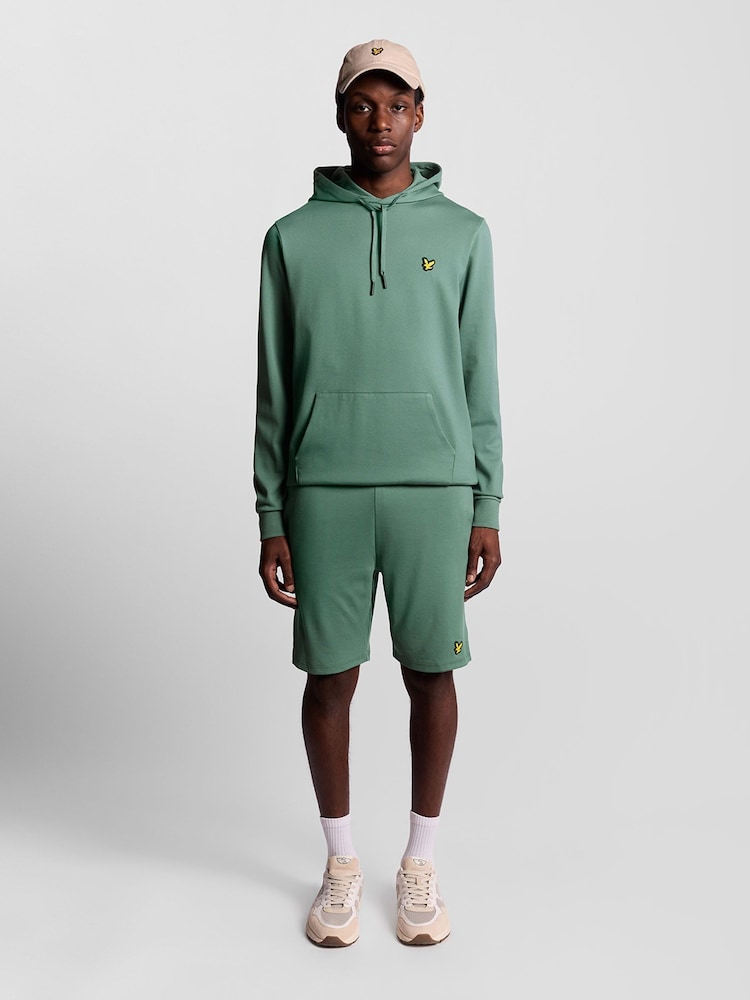 Lyle & Scott Green Fly Fleece Hoodie - Image 2 of 5 Lyle & Scott Green Fly Fleece Hoodie - Image 2 of 5