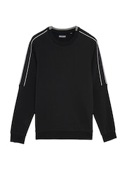 Lyle & Scott Black Tape Crew Neck Sweatshirt - Image 1 of 1