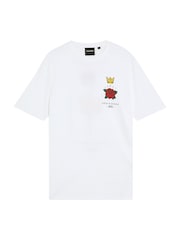 Lyle & Scott White Rose and Crown Graphic Print T-Shirt - Image 5 of 5