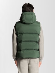 Lyle & Scott Green Welded Puffer Gilet - Image 3 of 5
