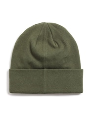 Lyle & Scott Green Cotton Merino Beanie - Image 2 of 3