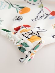 White/Aqua Beach Scene Sunsafe Suit (3-16yrs) - Image 8 of 9