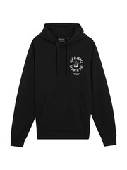 Lyle & Scott Black Chrome Ship Insignia Graphic Print Hoodie - Image 5 of 6