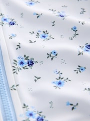 Blue/White Floral Polka Dot Long Sleeve Sunsafe Swimsuit (3mths-16yrs) - Image 3 of 4