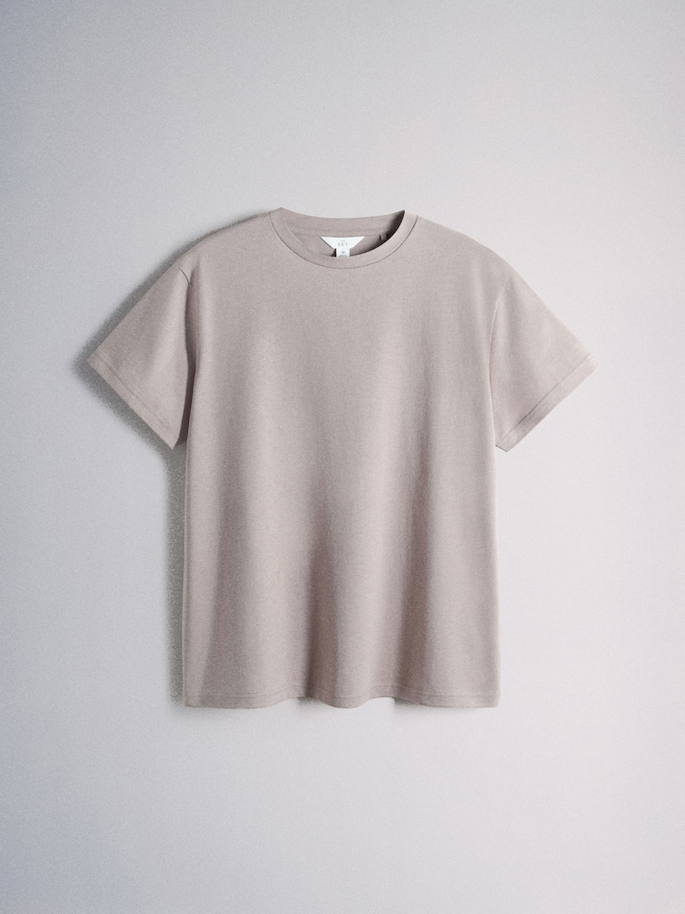 The Set 4 Pack Cotton Short Sleeve Long Leg Pyjama Sets Pink/Taupe Brown/White/Stripe - Image 2 of 7