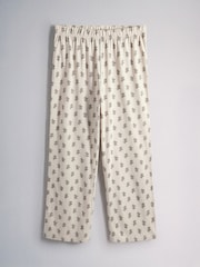 The Set 4 Pack Cotton Short Sleeve Long Leg Pyjama Sets Pink/Taupe Brown/White/Stripe - Image 3 of 7