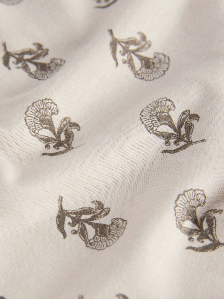 The Set 4 Pack Cotton Short Sleeve Long Leg Pyjama Sets Pink/Taupe Brown/White/Stripe - Image 7 of 7