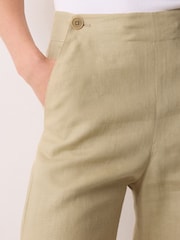 Jigsaw Cream Irish Linen Sailor Trousers - Image 2 of 5
