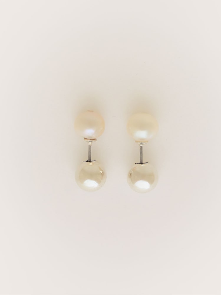Jigsaw Reversible Stud Earrings - صورة 2 من 2