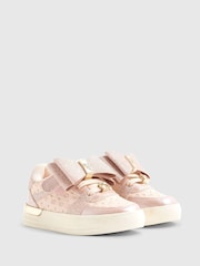 River Island Pink Bow Glitter Trainers - Image 3 of 5