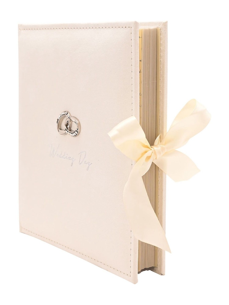 Widdop Ivory Amore Suede Wedding Album Holds 100 7 x 5 Pictures - Image 2 of 6 Widdop Ivory Amore Suede Wedding Album Holds 100 7 x 5 Pictures - Image 2 of 6