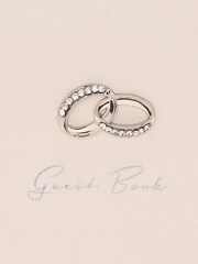 Widdop Ivory Amore Guest Book with Silver Rings 40 Pages - Image 2 of 6
